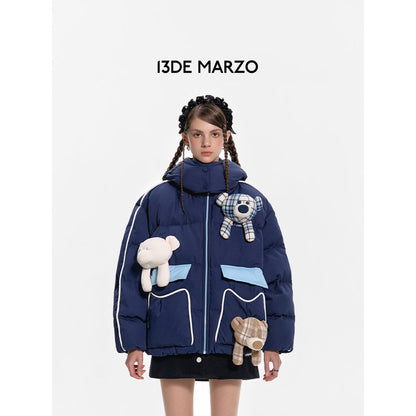 13De Marzo Doozoo Everywhere Down Jacket Navy Blue