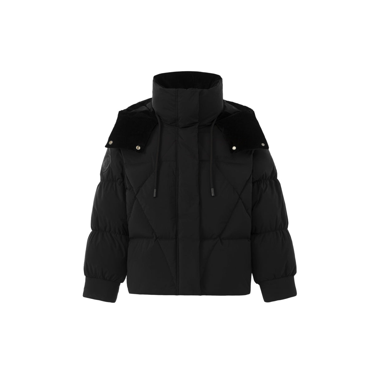 13De Marzo Bear Embossment Down Jacket Black