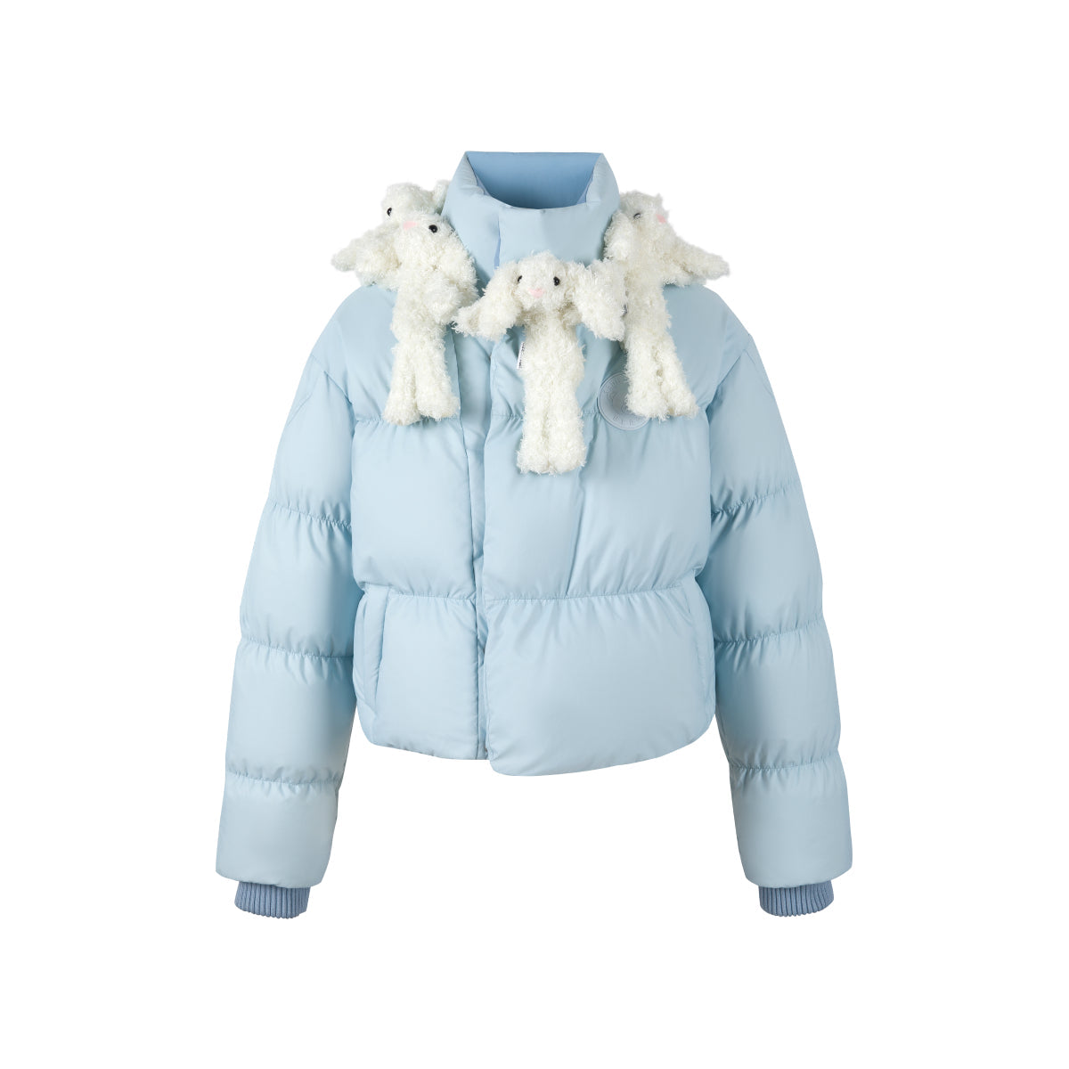 13De Marzo Doozoo Neck Round Down Jacket Blue