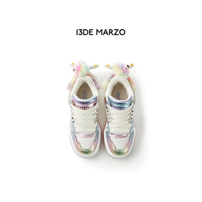 13De Marzo X INSTINCTOY Crystal Bear Rainbow Sneaker