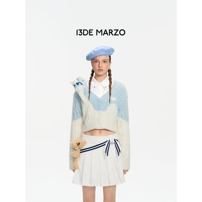 13De Marzo Doozoo Melt Ice Cream Knit Cardigan Blue