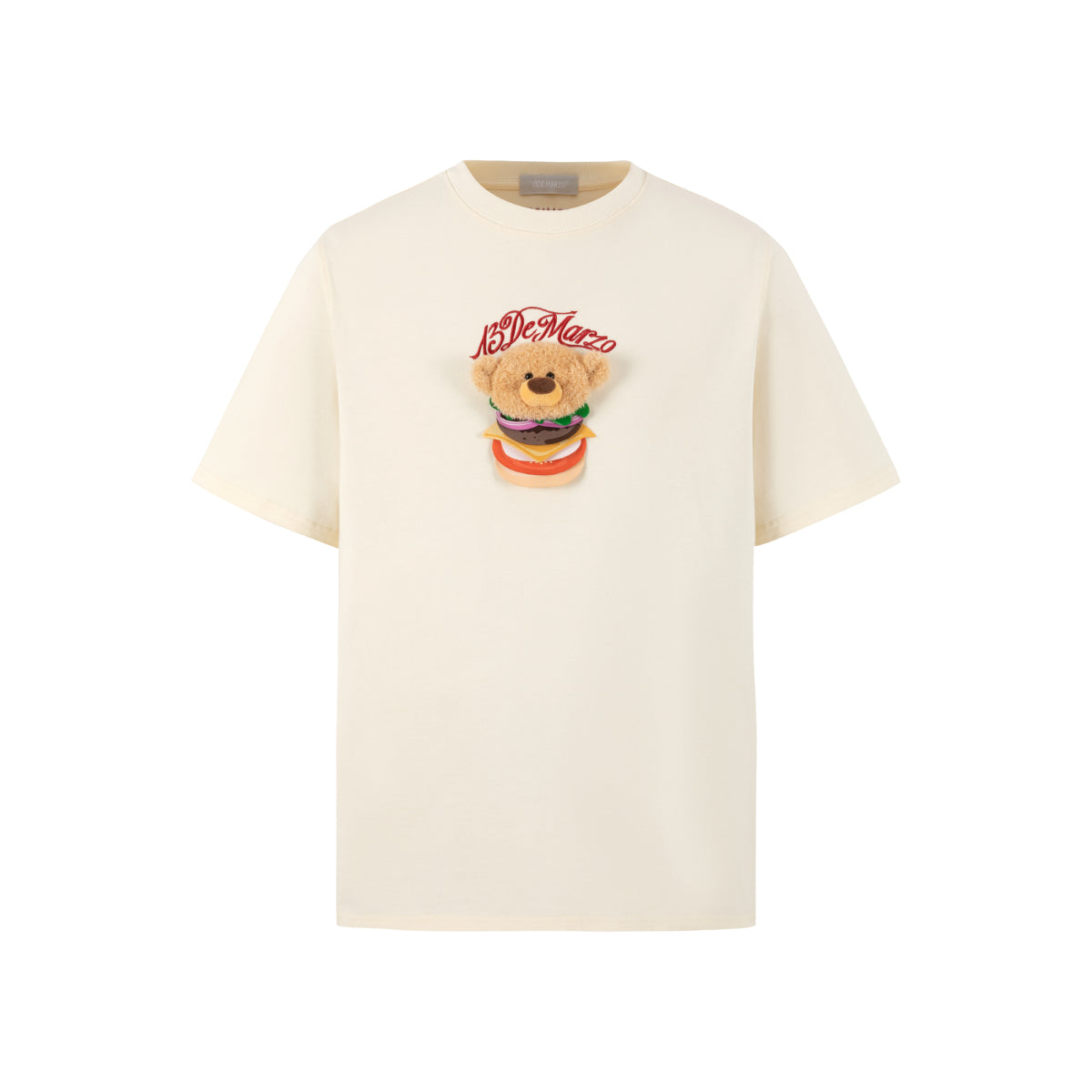 13De Marzo Layered Hamburger T-Shirt Beige