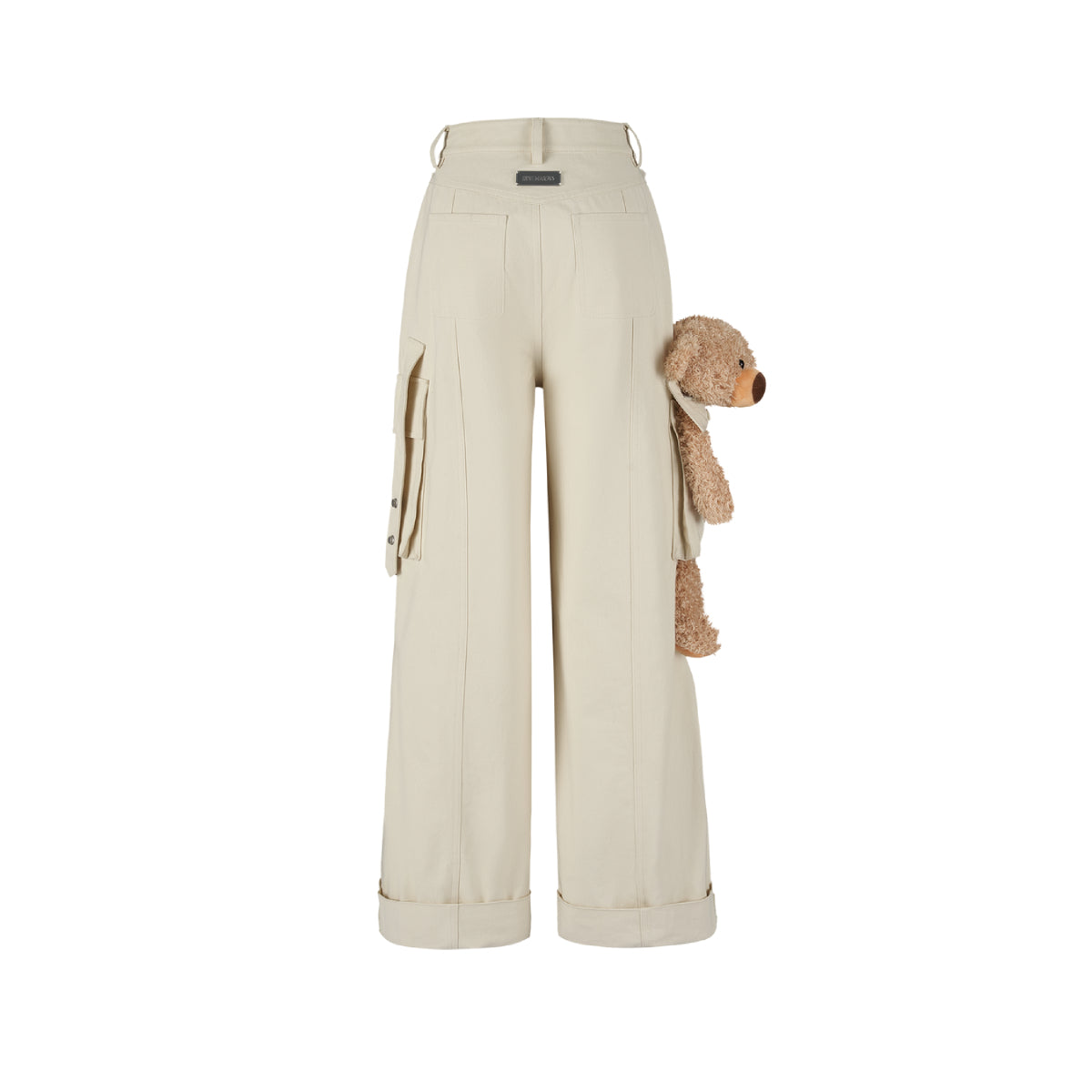 13De Marzo Doozoo Giant Bear Cargo Pants Khaki