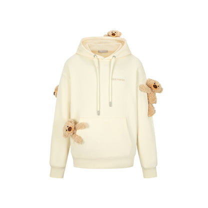 13De Marzo Doozoo Washed Faded Hoodie Beige