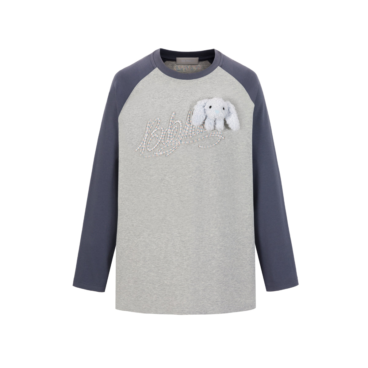 13De Marzo Gradient Bear Logo L/S Raglan T-Shirt Navy Blue