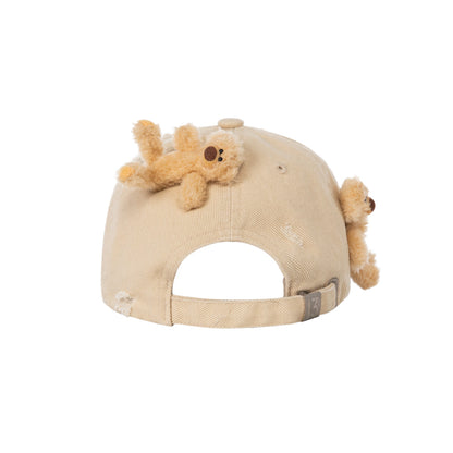 13De Marzo Mini Bears Denim Cap Khaki