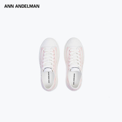 Ann Andelman Classic Court Platform Canvas Sneaker Pink