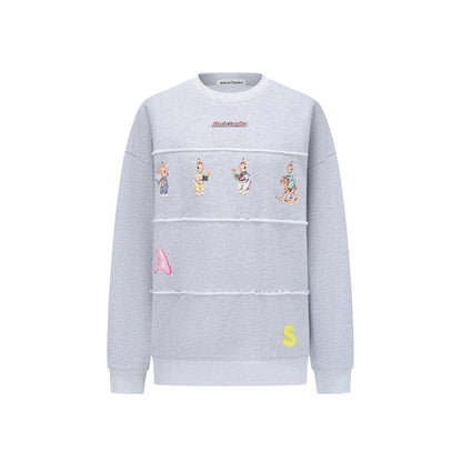 Alexia Sandra Four Rabbits Destroyed Sweater Grey