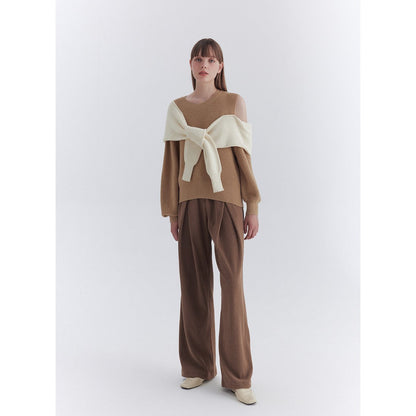 Rumia Layered Knit Jumper Camel