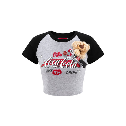 13De Marzo X Coca-Cola Bear Logo Top Grey