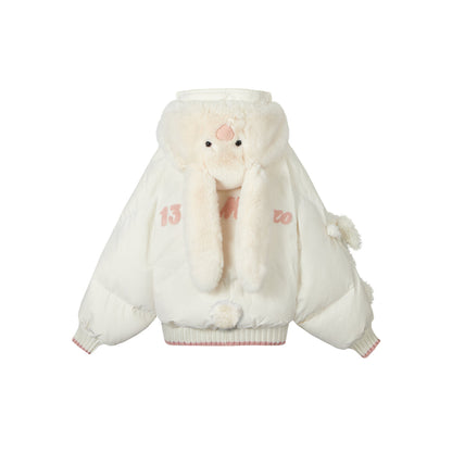 13De Marzo Doozoo Cosplay Rabbit Down Jacket White