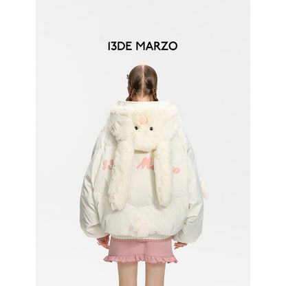 13De Marzo Doozoo Cosplay Rabbit Down Jacket White