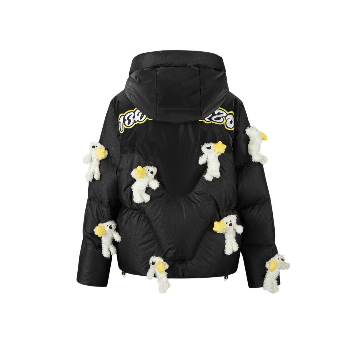 13De Marzo Mini Bears Star Luminous Down Jacket Black