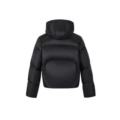 Aventen Pin Signature Patch Logo Down Jacket Black