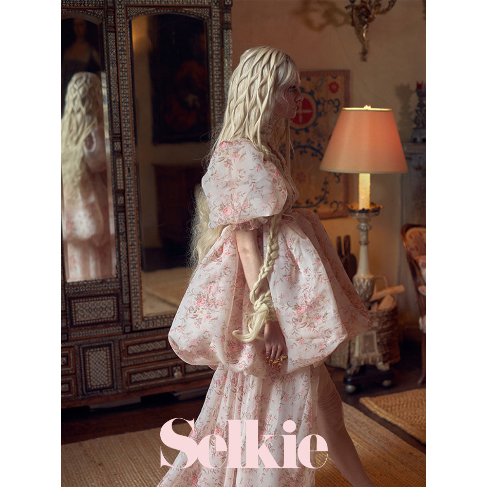 Selkie Pink Bubble Puff Dress