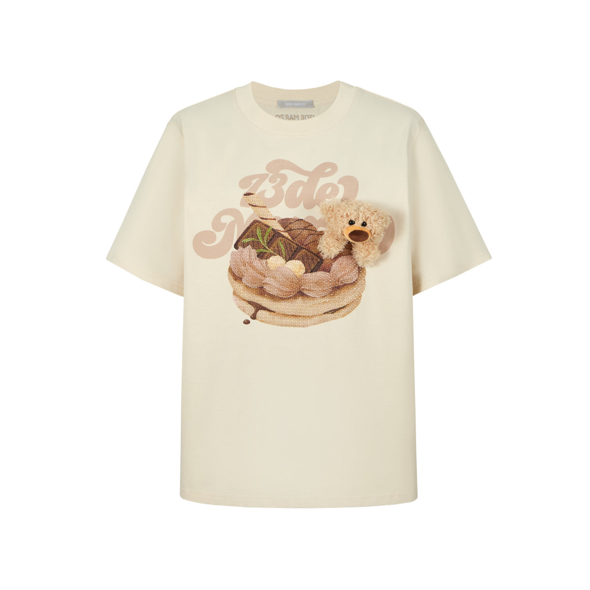 13De Marzo Flavor Cake T-Shirt Beige