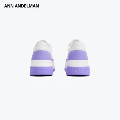 Ann Andelman Logo Heel Platform Sneaker Purple