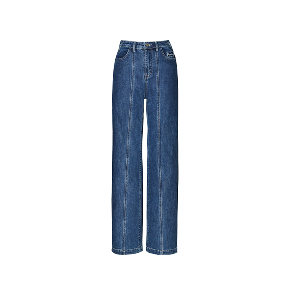 NotaWear Back Tie Denim Pants Blue