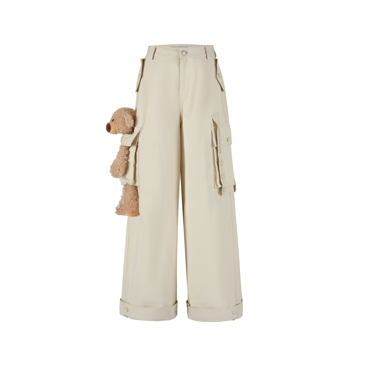 13De Marzo Doozoo Giant Bear Cargo Pants Khaki