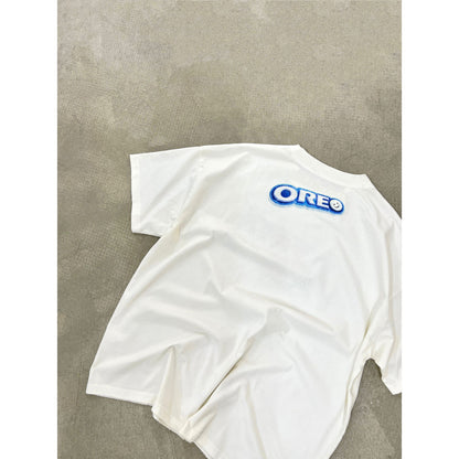 Purey Oreo Logo Printed T-Shirt White