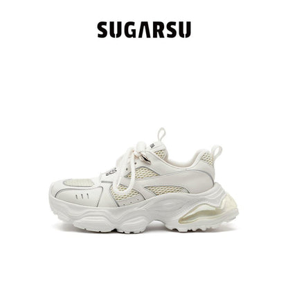 SugarSu Butterfly Bubble Sole Clunky Sneaker White