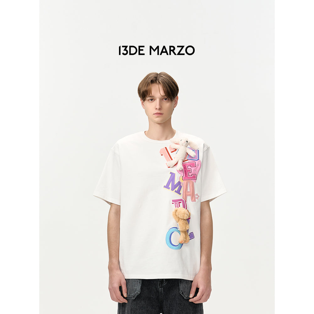 13De Marzo Doozoo Vertical Logo T-Shirt White