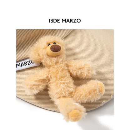 13De Marzo Mini Bears Denim Cap Khaki