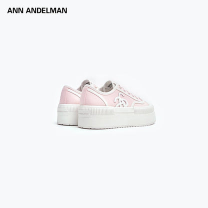 Ann Andelman Classic Court Platform Canvas Sneaker Pink