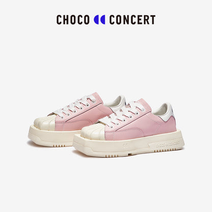 Choco Concert Mis-Matched Shell Toe Sneaker Pink