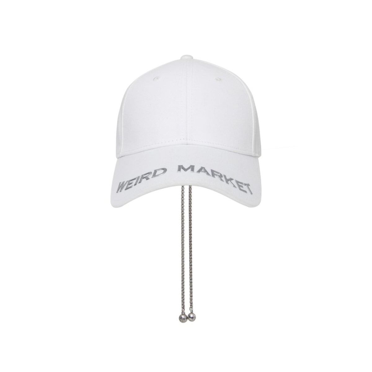 Weird Market Chains Denim Cap White