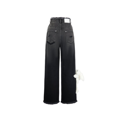 13De Marzo Doozoo Faded Denim Pants Black