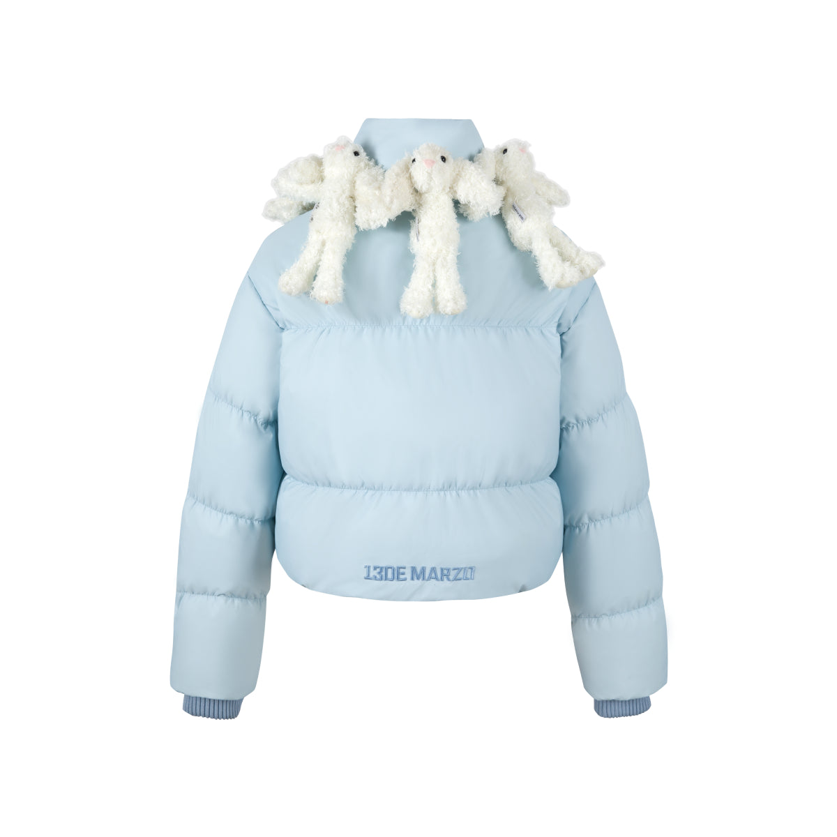 13De Marzo Doozoo Neck Round Down Jacket Blue