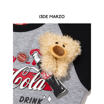 13De Marzo X Coca-Cola Bear Logo Top Grey