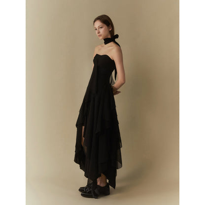 Elywood Black Layering Bandeau Dress