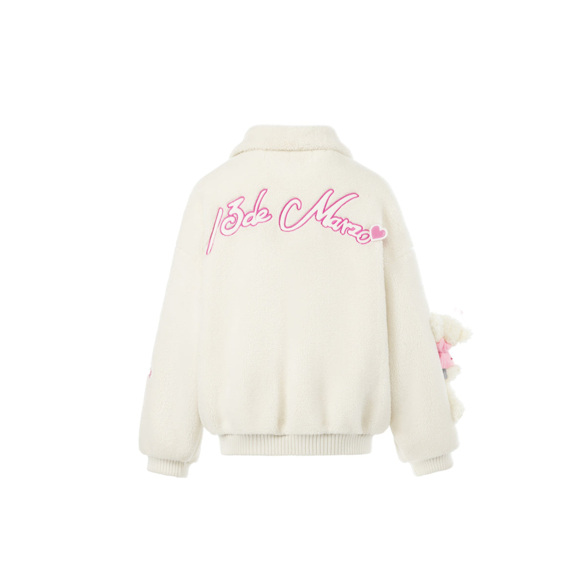 13De Marzo X Hello Kitty Bear Fleece Coat White