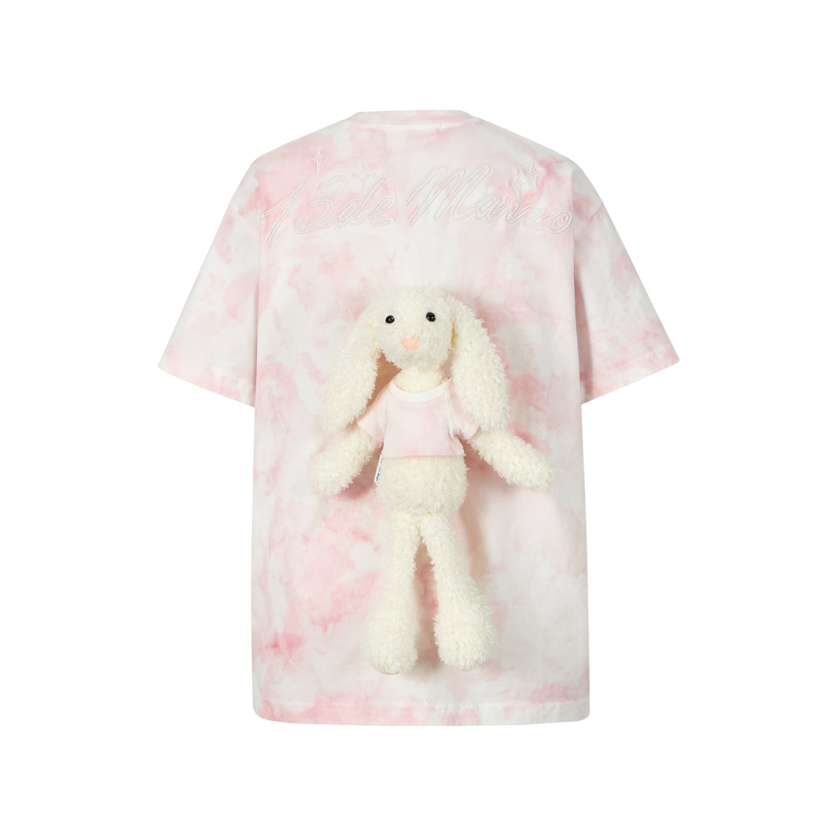 13De Marzo Doozoo Tie-dye Gradient T-Shirt Light Pink