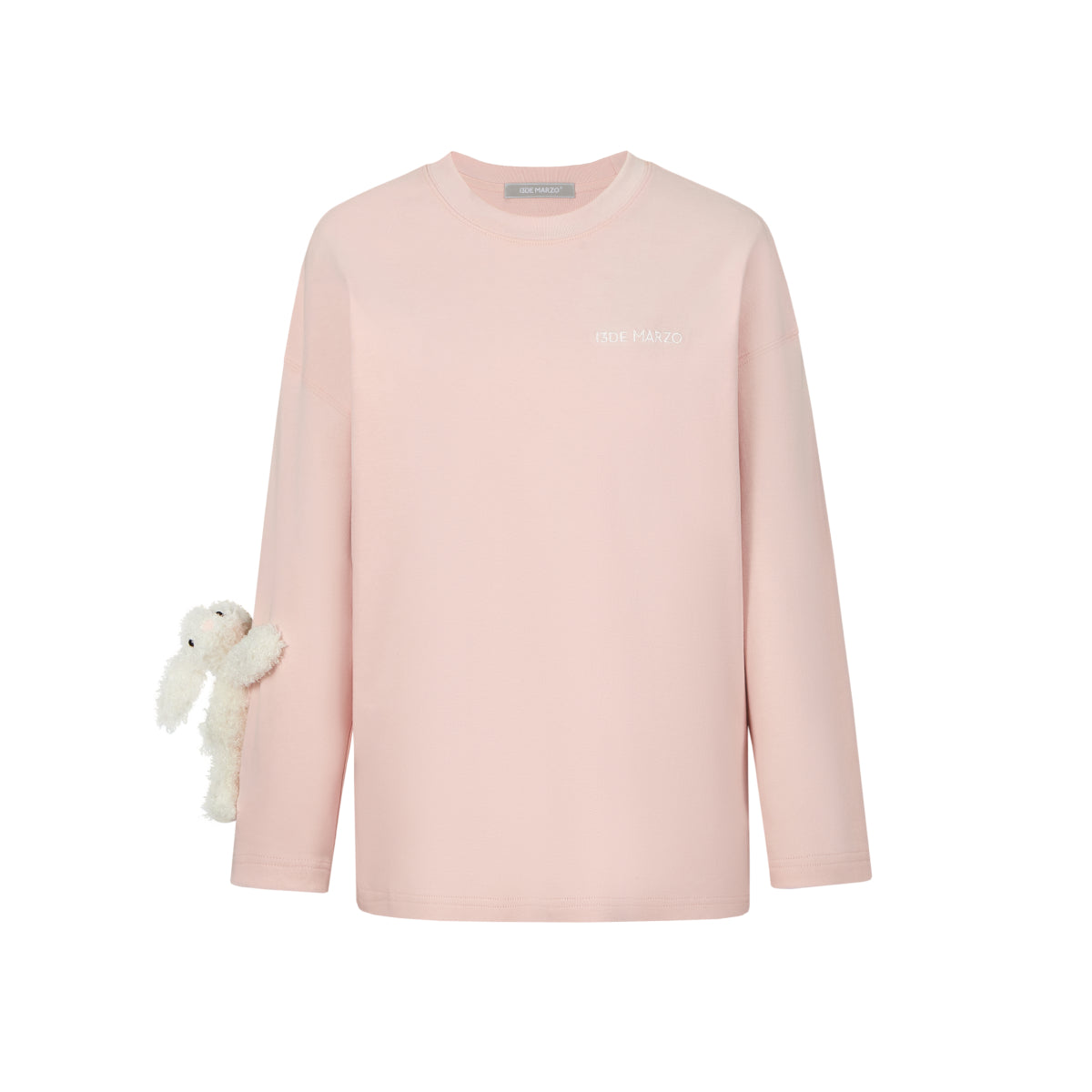 13De Marzo Doozoo Sleeve Bear L/S T-Shirt Pink