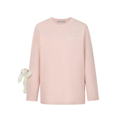 13De Marzo Doozoo Sleeve Bear L/S T-Shirt Pink