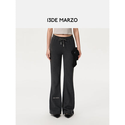 13De Marzo Doozoo Flare Sweat Pants Black