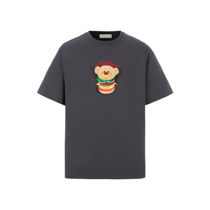 13De Marzo Layered Hamburger T-Shirt Dark Grey