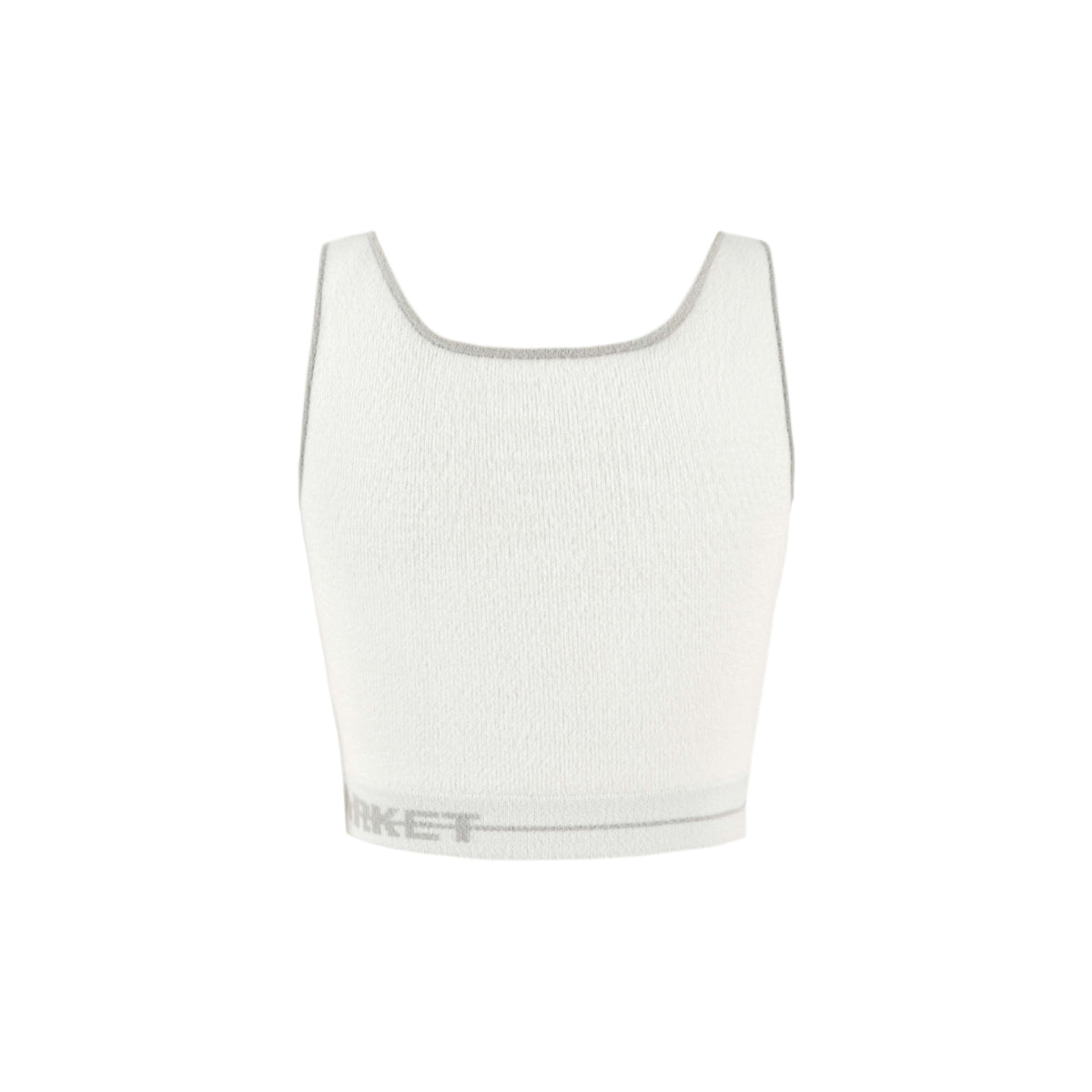 Weird Market Basic Logo Knit Vest White