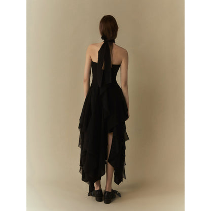 Elywood Black Layering Bandeau Dress