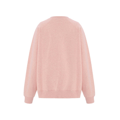 Concise-White 97 Logo Crewneck Sweater Pink