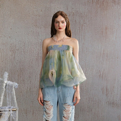 Arte Pura Green Render Tube Top