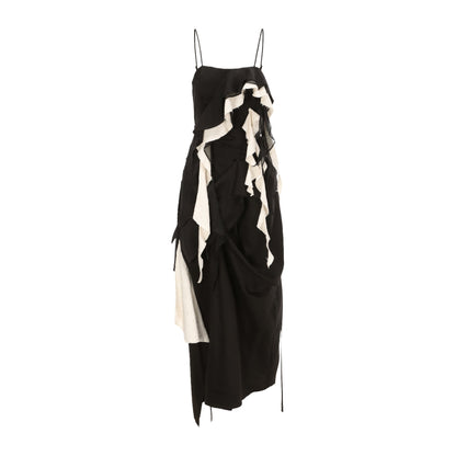 Elywood Destructed Flutter Piece Camisole Long Dress