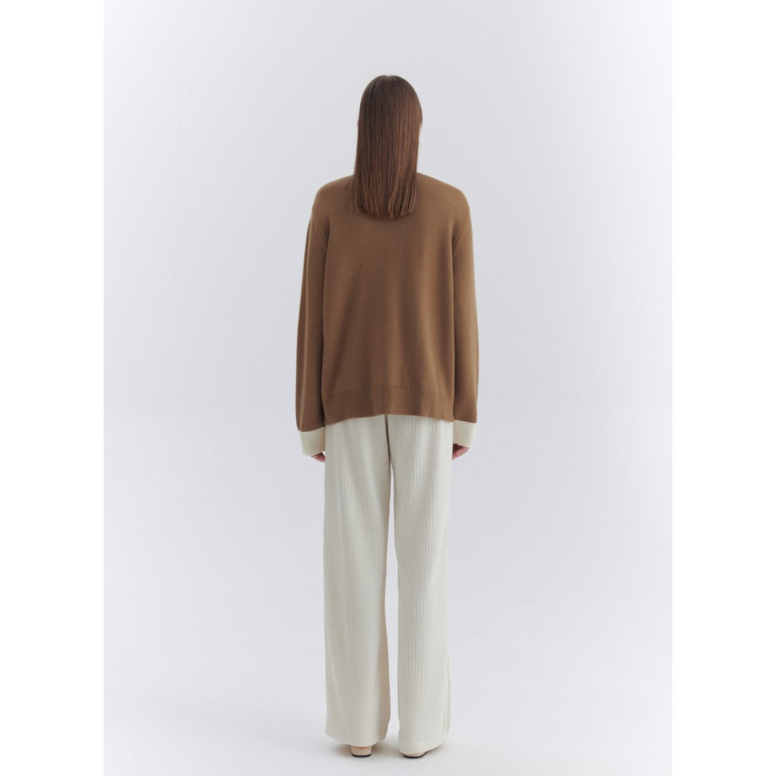 Rumia JO Bowtie Knit Cardigan Camel