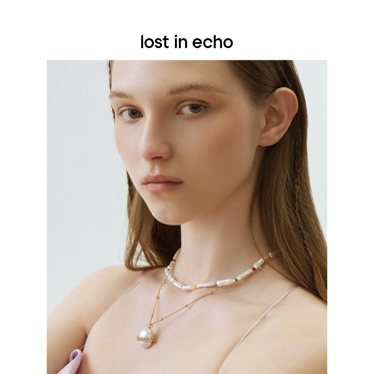 Lost In Echo Clean Pear Golden Chain Necklace