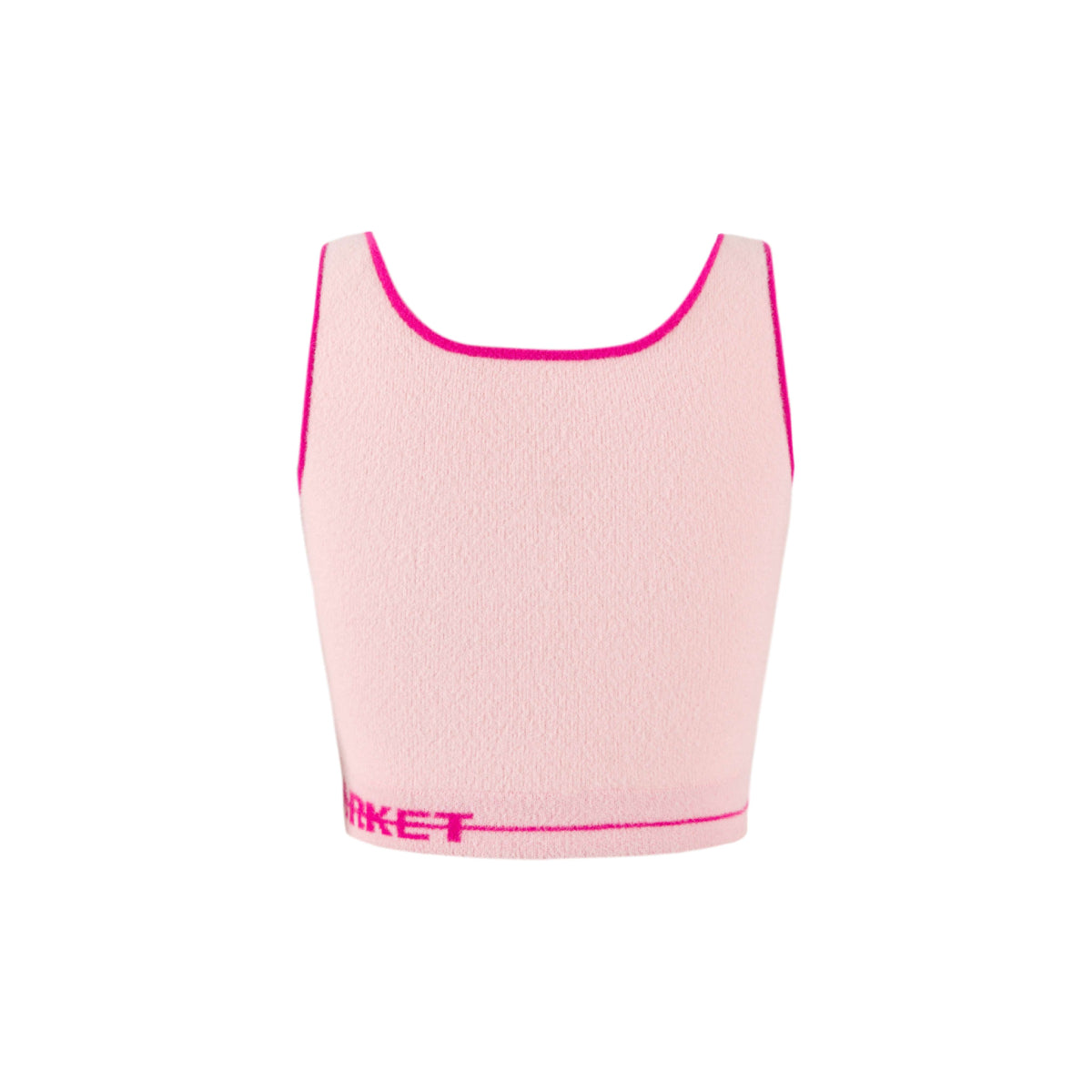 Weird Market Basic Logo Knit Vest Pink