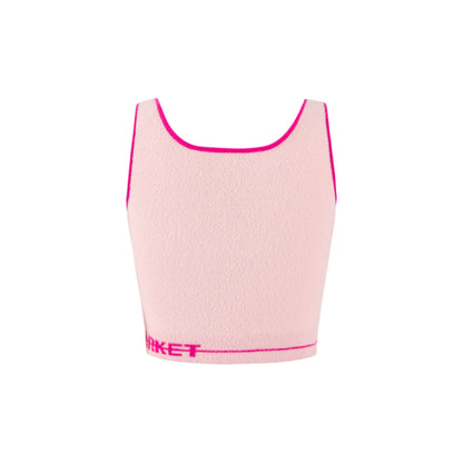 Weird Market Basic Logo Knit Vest Pink