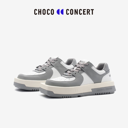 Choco Concert Mis-Matched Square Toe Sneaker Grey